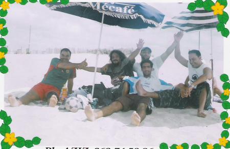 c moi avec mes amis a la plage